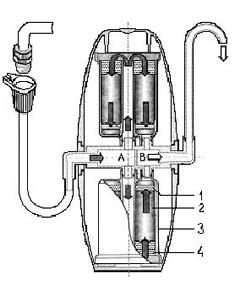 A viztisztító készülék rajza
